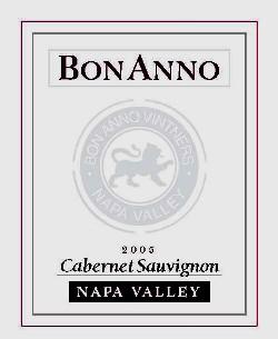 BonAnno - Cabernet Sauvignon Napa Valley 2019 (750ml) (750ml)