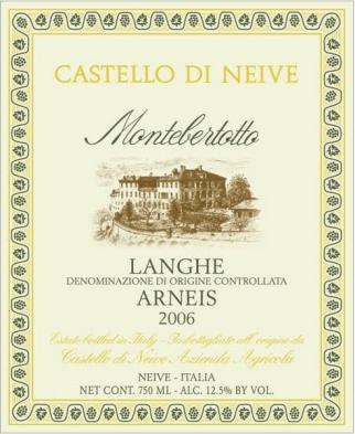Castello di Neive - Arneis Montebertotto 2022 (750ml) (750ml)